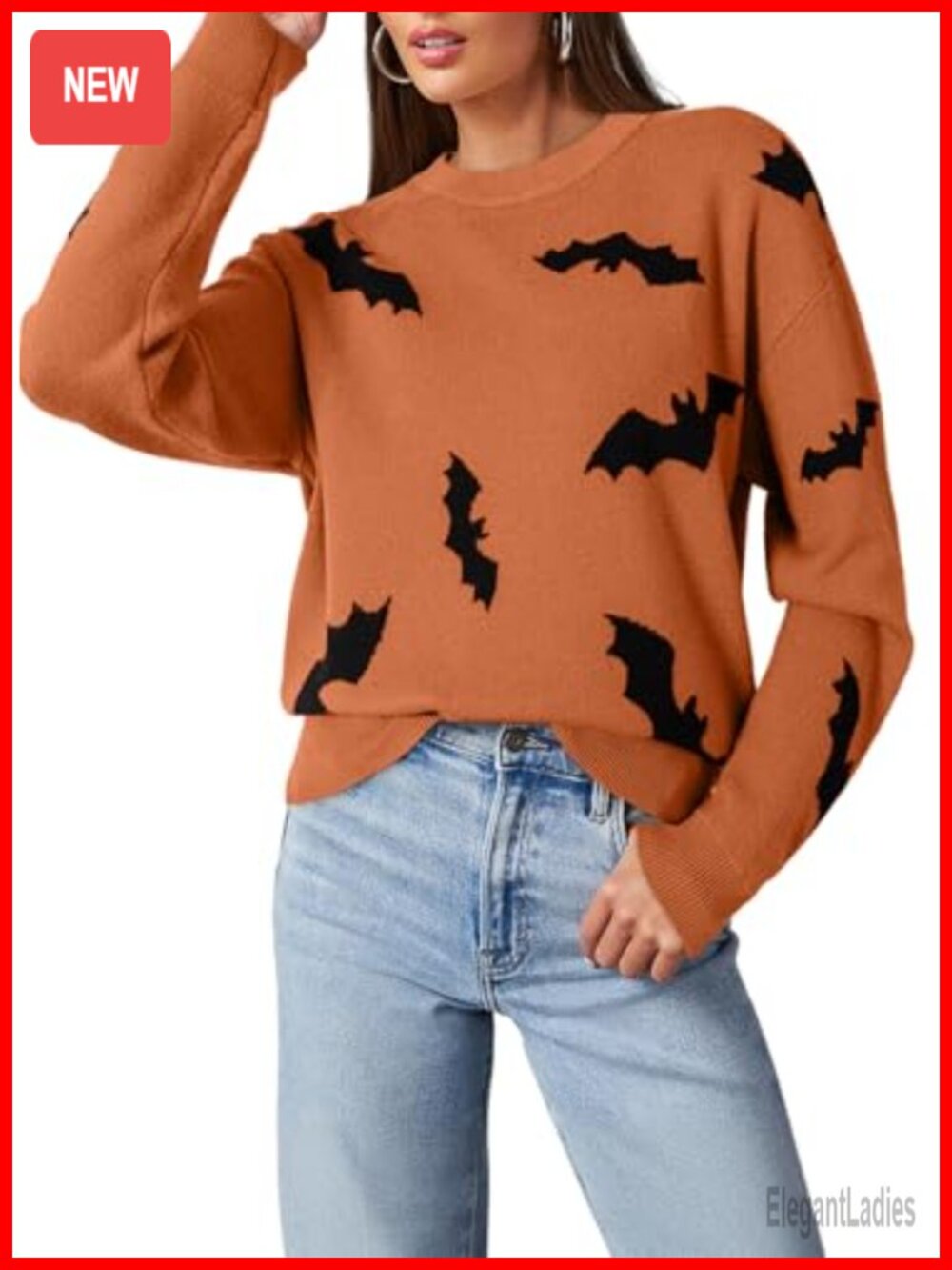 Dokotoo Women's Floral Cable Knit Long Sleeve Crew Neck Pullover Sweater